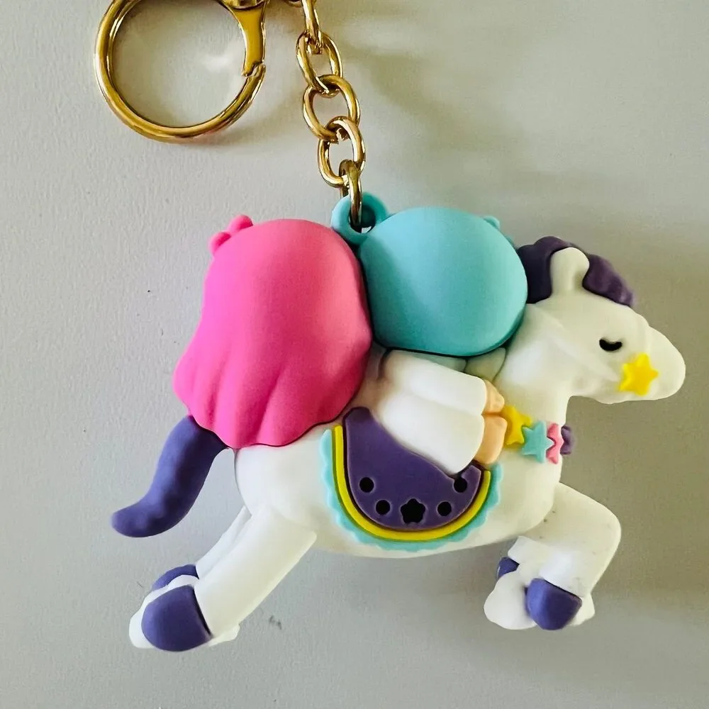 LITTLE TWIN STARS Keychain Keyring Key Fob Holder Bag Charm Accessories